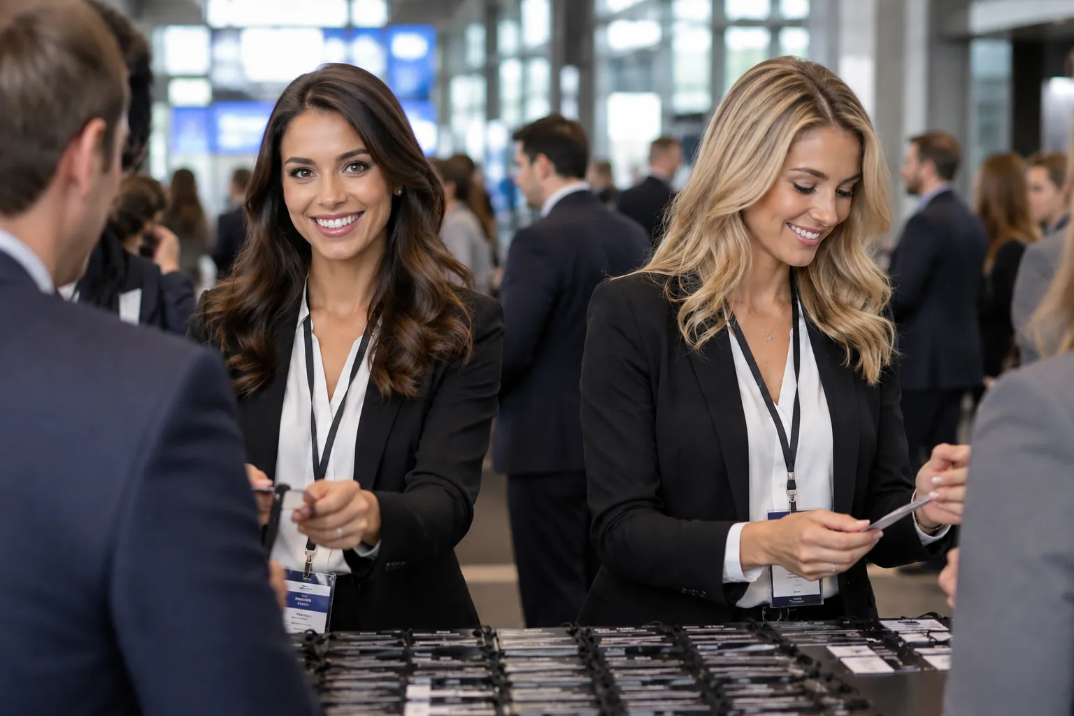 TSM event staffing team on the show floor